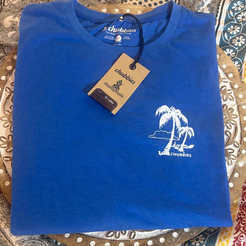 Chubbies Vibrant Blue Short Sleeve Tee